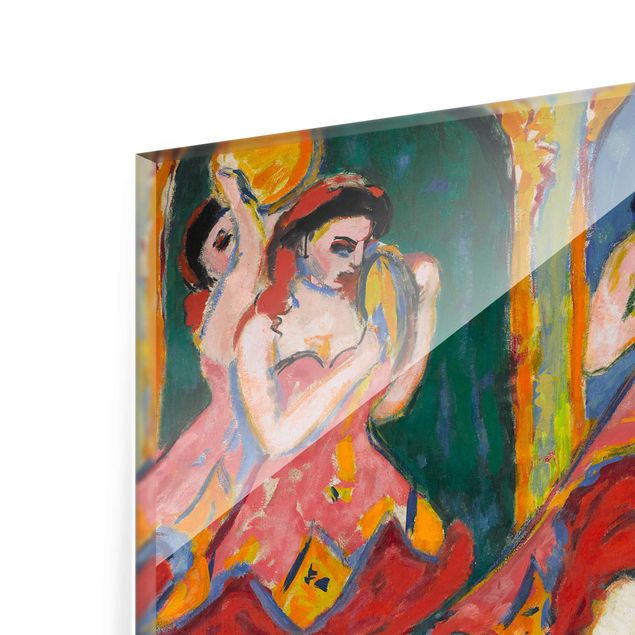 Glasbild - Kunstdruck Ernst Ludwig Kirchner - Czardastänzerinnen - Quer 4:3