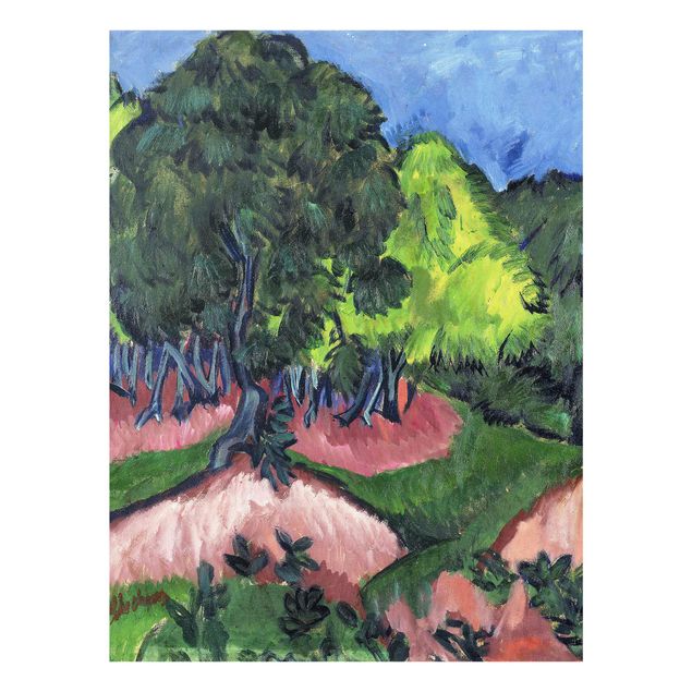 Wandbilder Ernst Ludwig Kirchner - Landschaft mit Kastanienbaum