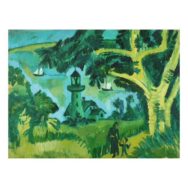 Wandbilder Ernst Ludwig Kirchner - Leuchtturm auf Fehmarn