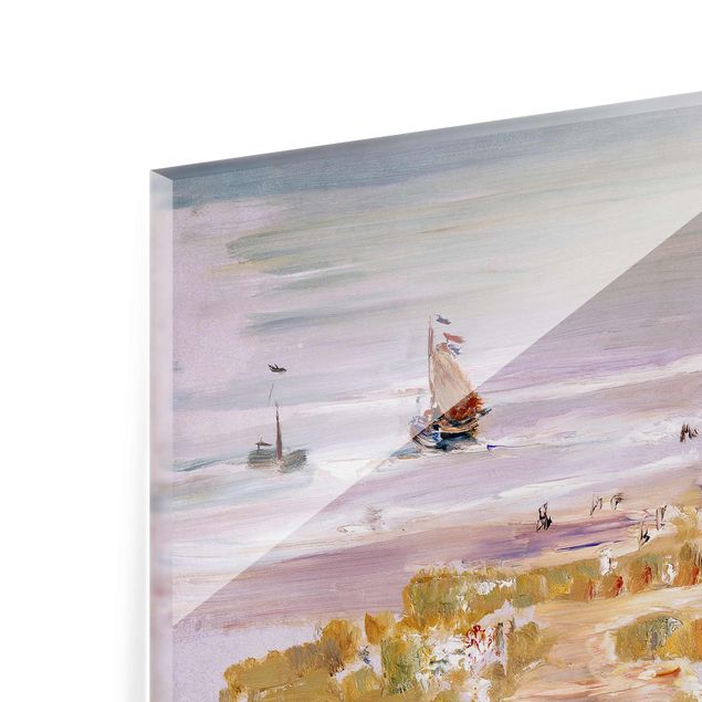 Glasbild - Kunstdruck Max Liebermann - Der Strand, Scheveningen - Quer 4:3