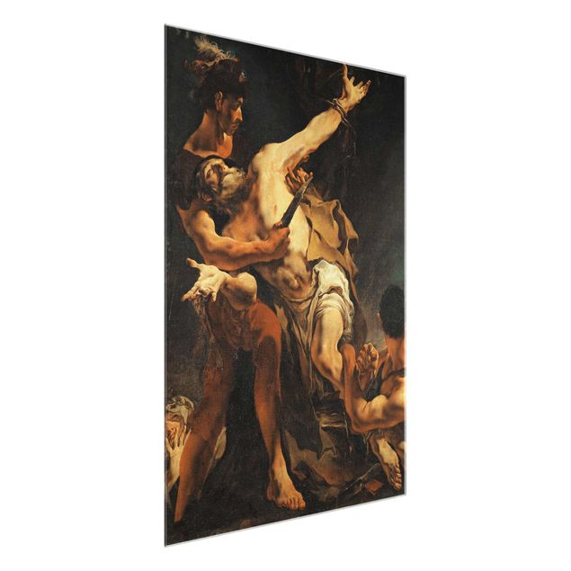 Glasbild - Kunstdruck Giovanni Battista Tiepolo - Martyrium des hl. Bartholomäus - Hoch 3:4