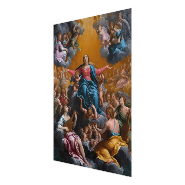 Glasbild - Kunstdruck Guido Reni - Himmelfahrt Mariens - Hoch 3:4