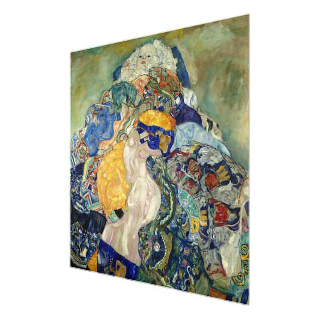 Glasbilder Gustav Klimt - Baby (Wiege)