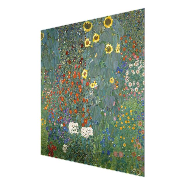 Wandbilder Gustav Klimt - Garten Sonnenblumen