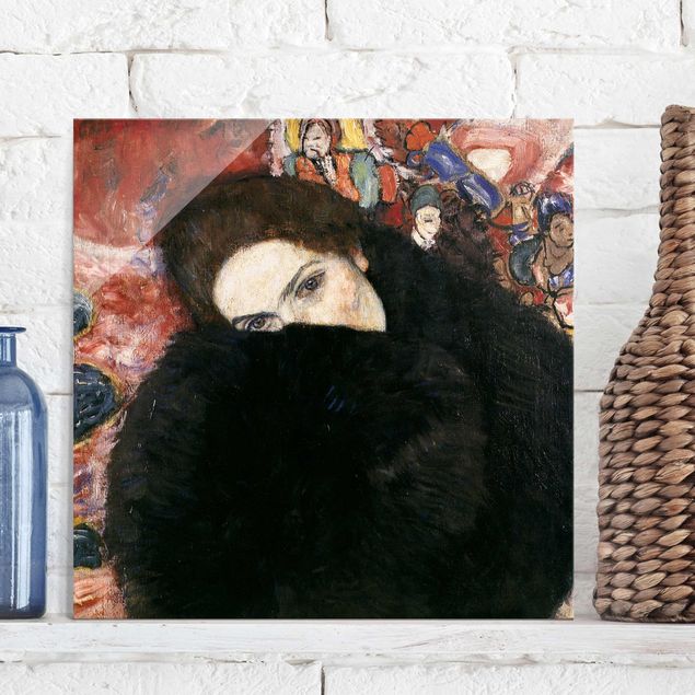 Jugendstil Bilder Gustav Klimt - Dame mit Muff