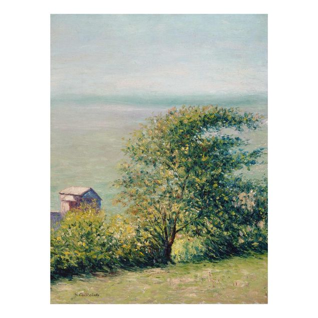 Glasbild - Kunstdruck Gustave Caillebotte - Am Meer bei Villerville - Hoch 3:4