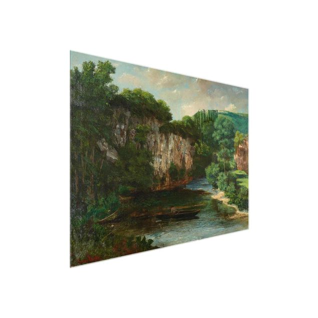Glasbilder Gustave Courbet - Der Oraguay-Felsen
