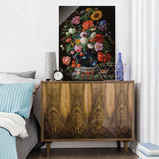 Wandbilder Jan Davidsz de Heem - Glasvase mit Blumen