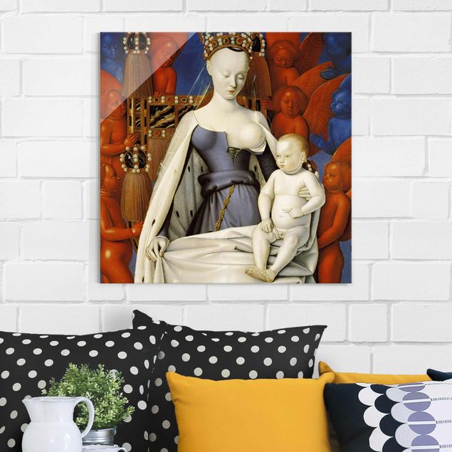 Wandbilder Jean Fouquet - Die thronende Madonna