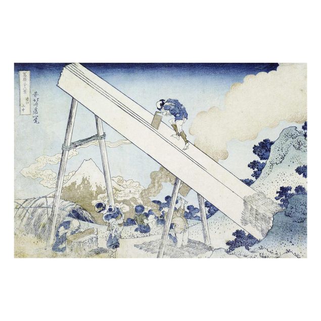 Bilder auf Glas Katsushika Hokusai - In den Totomi Bergen