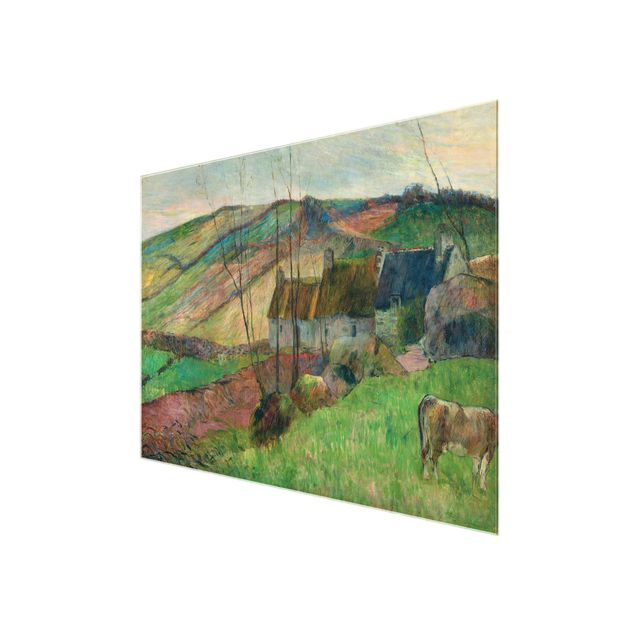 Glasbilder Paul Gauguin - Bauernhäuser