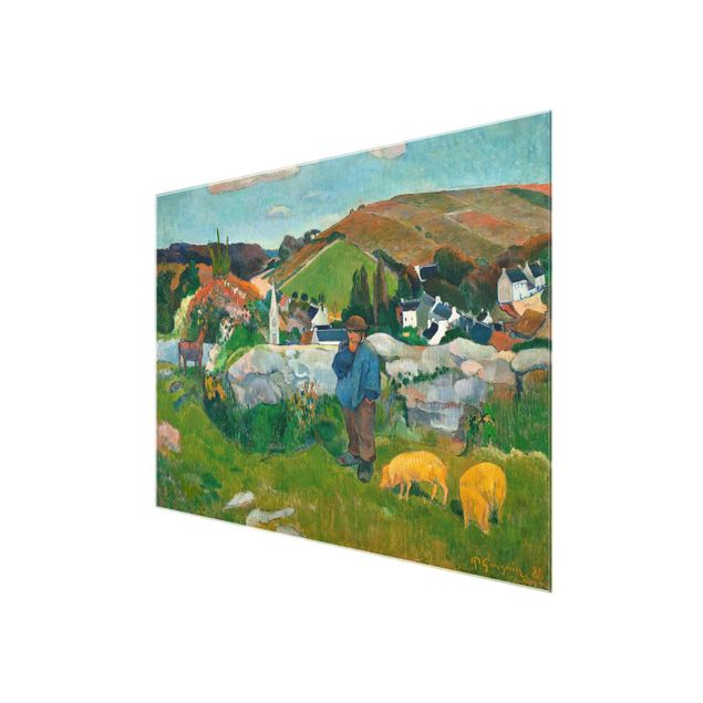 Glasbilder Paul Gauguin - Der Schweinehirt