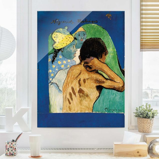 Glasbilder XXL Paul Gauguin - Nègreries Martinique
