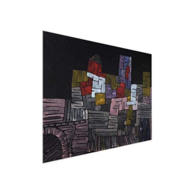 Gemälde abstrakt Paul Klee - Altes Gemäuer