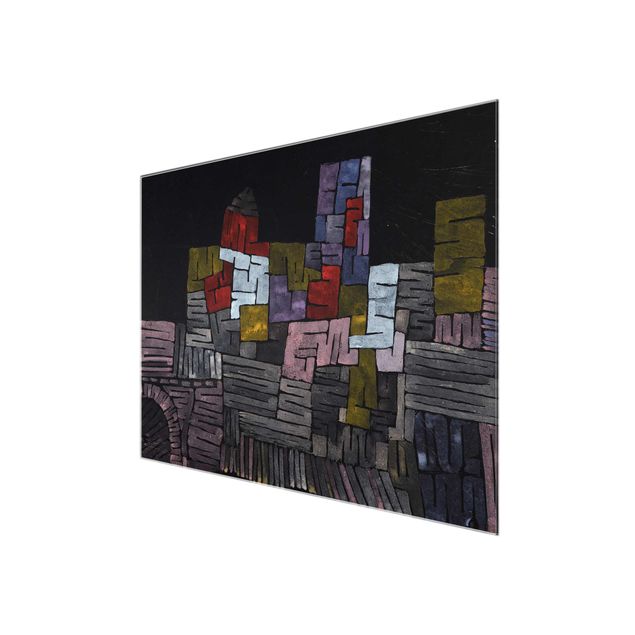 Glas Wandbilder Paul Klee - Altes Gemäuer