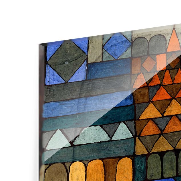 Glasbild - Kunstdruck Paul Klee - Beginnende Kühle - Expressionismus Hoch 3:4
