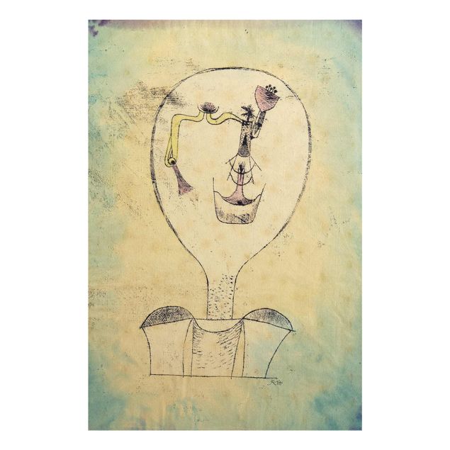 Bilder auf Glas Paul Klee - Die Knospe