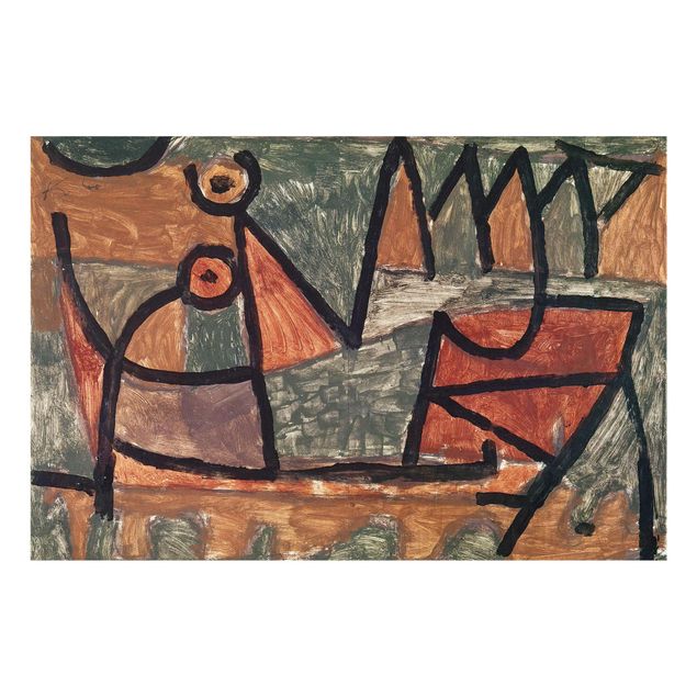 Bilder auf Glas Paul Klee - Bootsfahrt