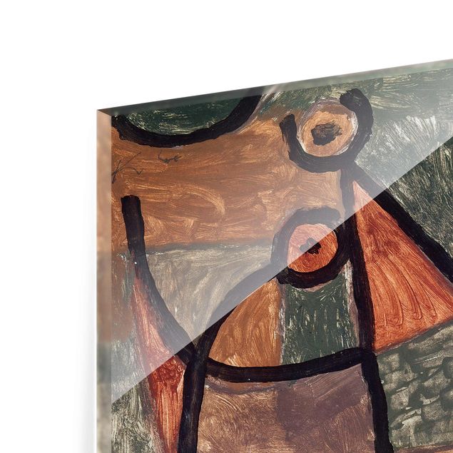 Glasbild - Kunstdruck Paul Klee - Finstere Bootsfahrt - Expressionismus Quer 3:2