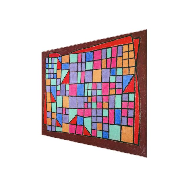 Glasbild - Kunstdruck Paul Klee - Glas-Fassade - Expressionismus Quer 4:3
