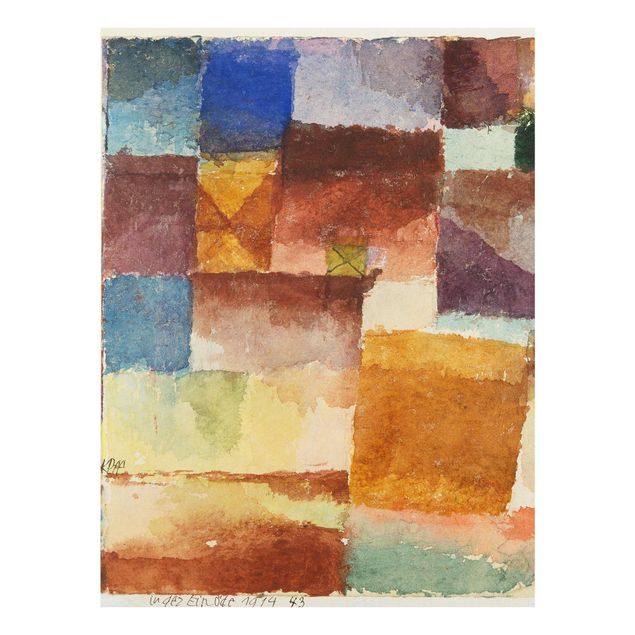 Glasbilder Paul Klee - Einöde