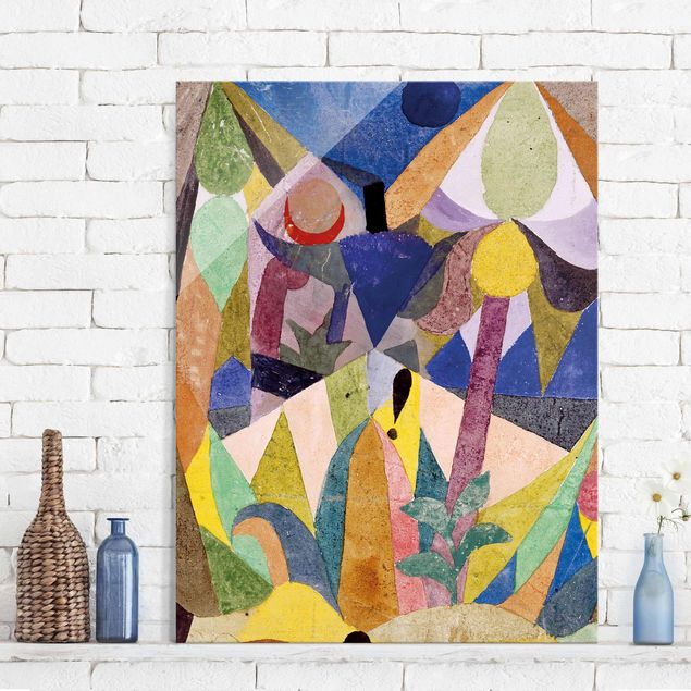 Expressionistische Gemälde Paul Klee - Mildtropische Landschaft