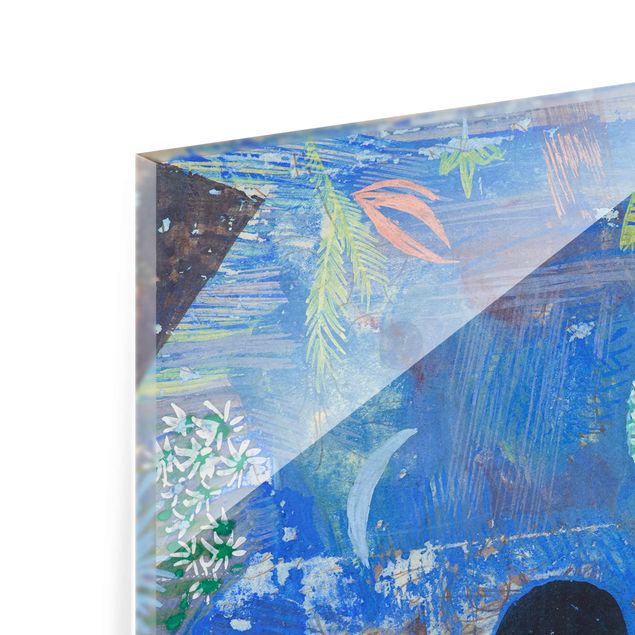 Glasbild - Kunstdruck Paul Klee - Versunkene Landschaft - Expressionismus Quadrat 1:1