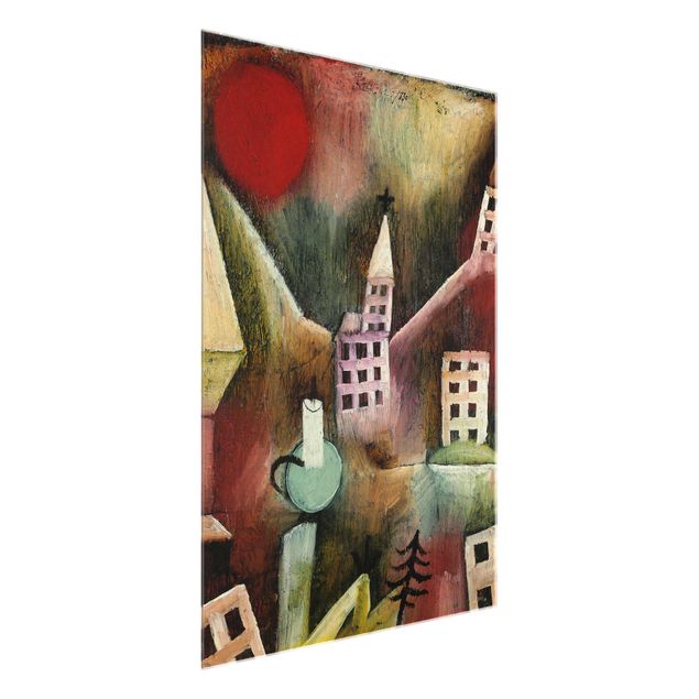Abstrakte Bilder Paul Klee - Zerstörtes Dorf