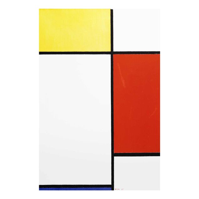 Glasbilder Piet Mondrian - Komposition I