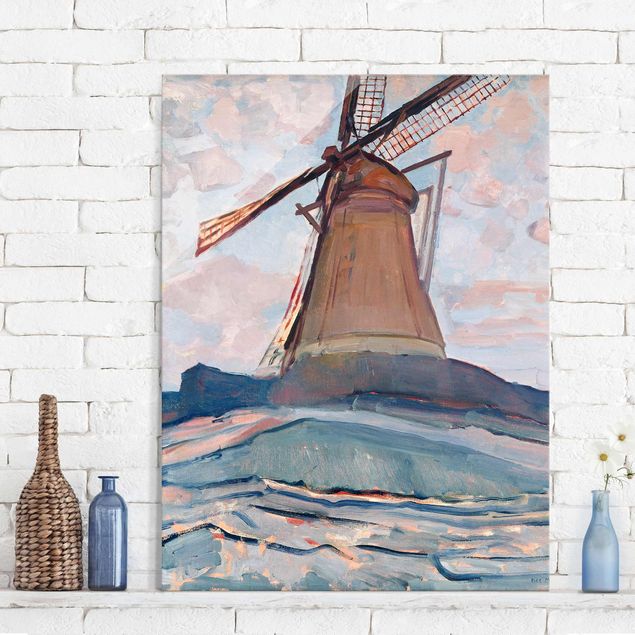 Impressionistische Bilder Piet Mondrian - Windmühle