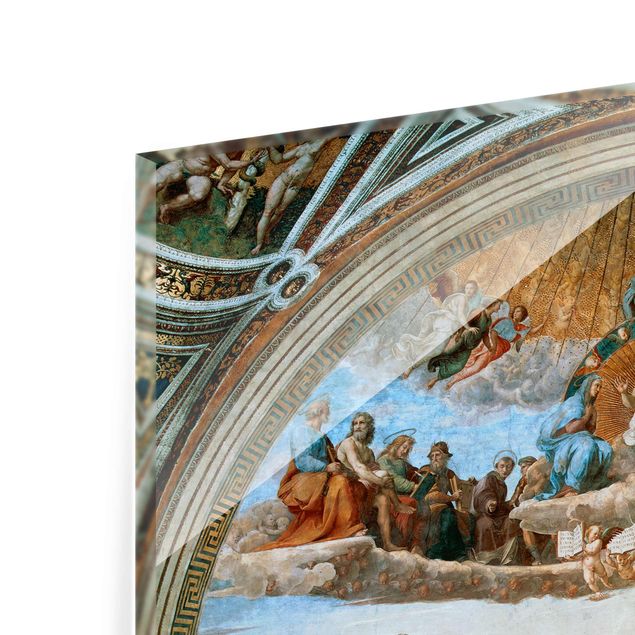 Glasbild - Kunstdruck Raffael - Disput über das Sakrament - Quer 4:3