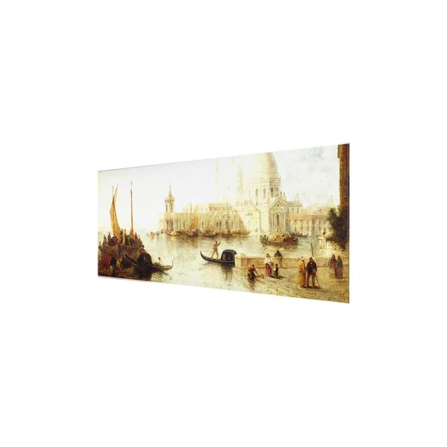 Glasbild - Kunstdruck Thomas Moran - Venedig II - Panorama Quer