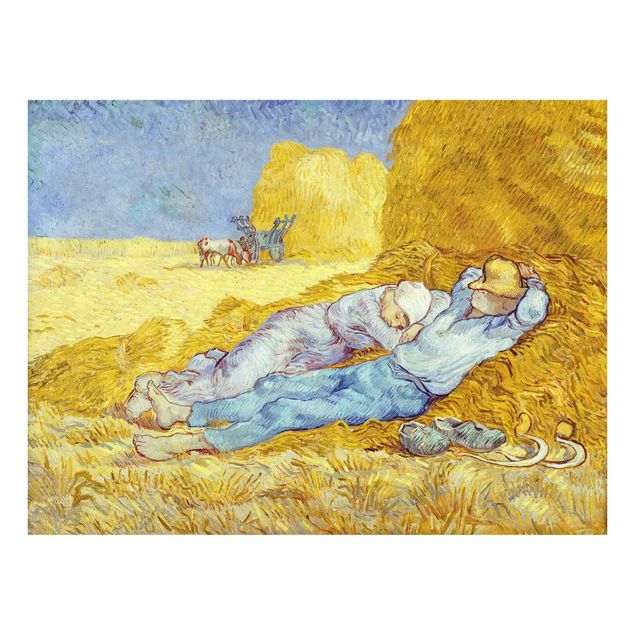 Bilder auf Glas Vincent van Gogh - Das Mittagsschläfchen
