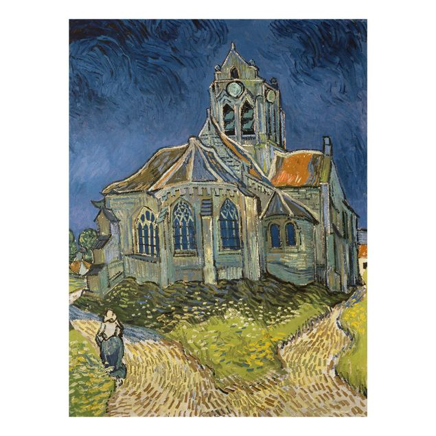 Wandbilder Vincent van Gogh - Kirche Auvers-sur-Oise