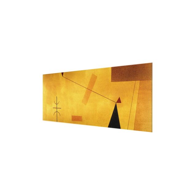 Glasbild - Kunstdruck Wassily Kandinsky - Außer Gewicht - Expressionismus Panorama Quer