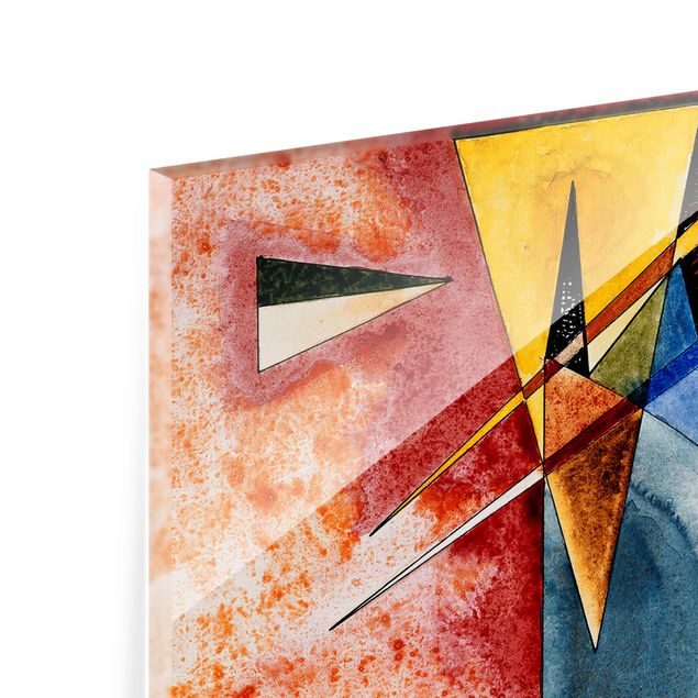 Glasbild - Kunstdruck Wassily Kandinsky - Ineinander - Expressionismus Hoch 2:3