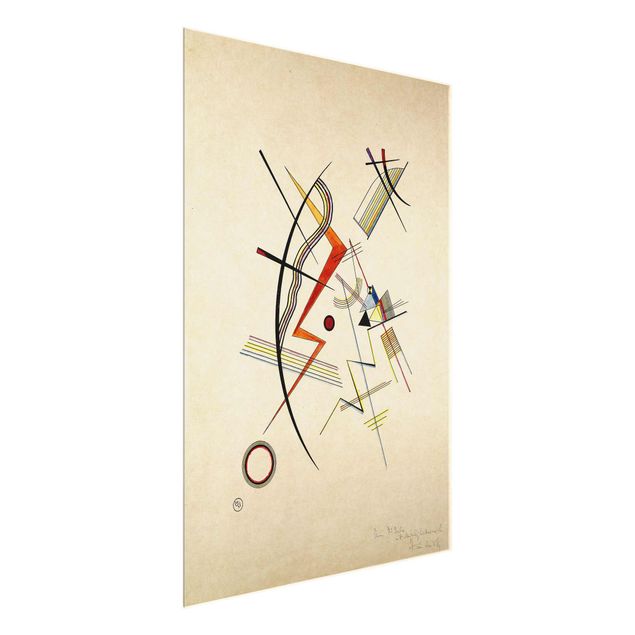 Glasbild - Kunstdruck Wassily Kandinsky - Jahresgabe für die Kandinsky-Gesellschaft - Expressionismus Hoch 3:4