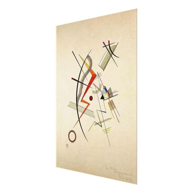 Glasbild - Kunstdruck Wassily Kandinsky - Jahresgabe für die Kandinsky-Gesellschaft - Expressionismus Hoch 3:4