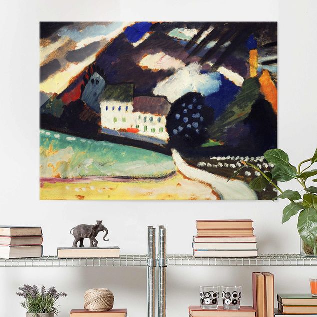 Expressionistische Gemälde Wassily Kandinsky - Schloss und Kirche