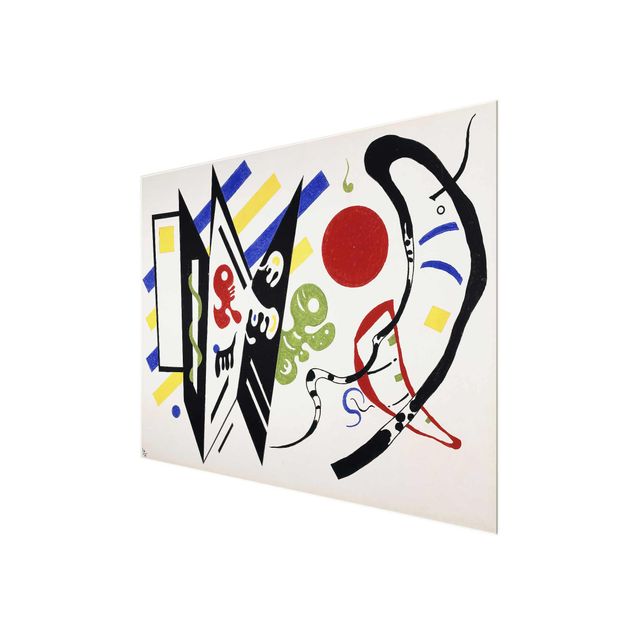 Glasbild - Kunstdruck Wassily Kandinsky - Reciproque - Expressionismus Quer 4:3