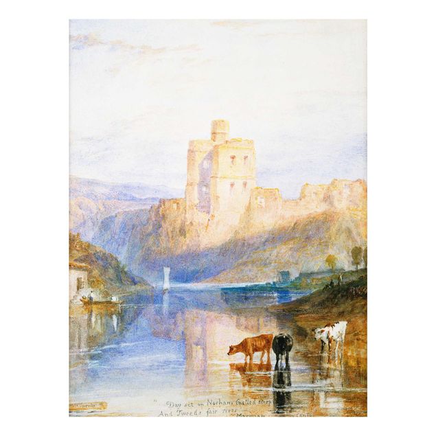 Bilder auf Glas William Turner - Norham Castle