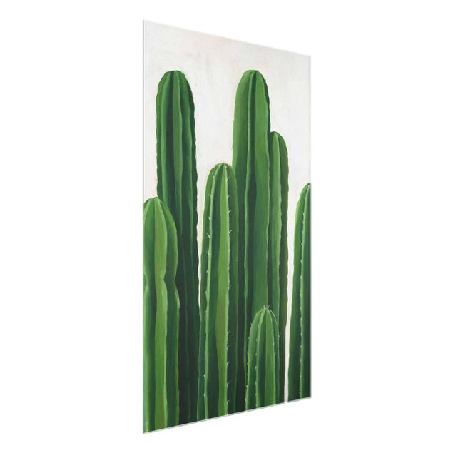 Glas Wandbilder Lieblingspflanzen - Kaktus