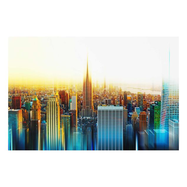 Glasbild - Manhattan Abstrakt - Quer 3:2