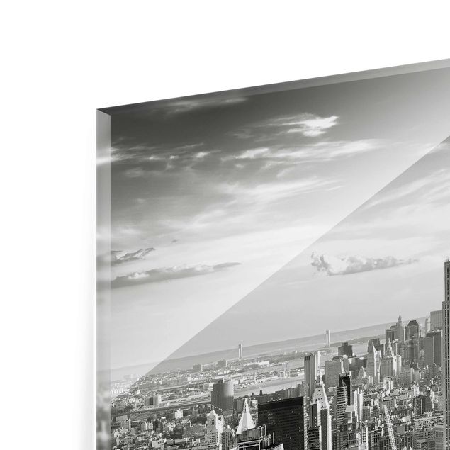 Glasbild - Manhattan Skyline - Quadrat 1:1