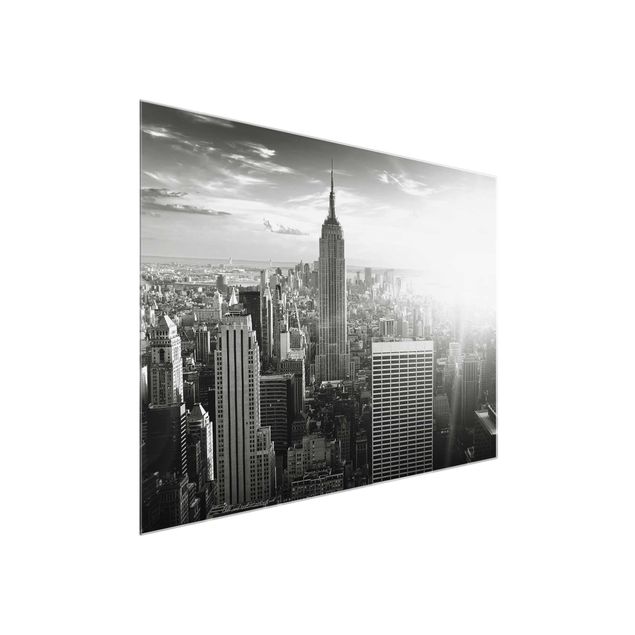 Glasbild Skyline Manhattan Skyline