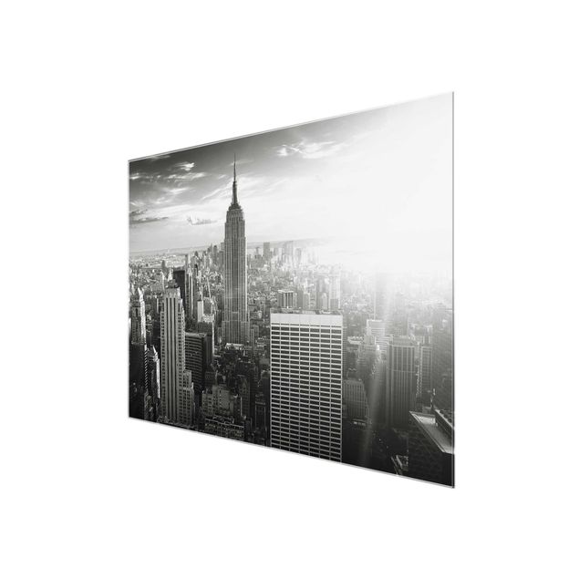 Glasbilder Manhattan Skyline