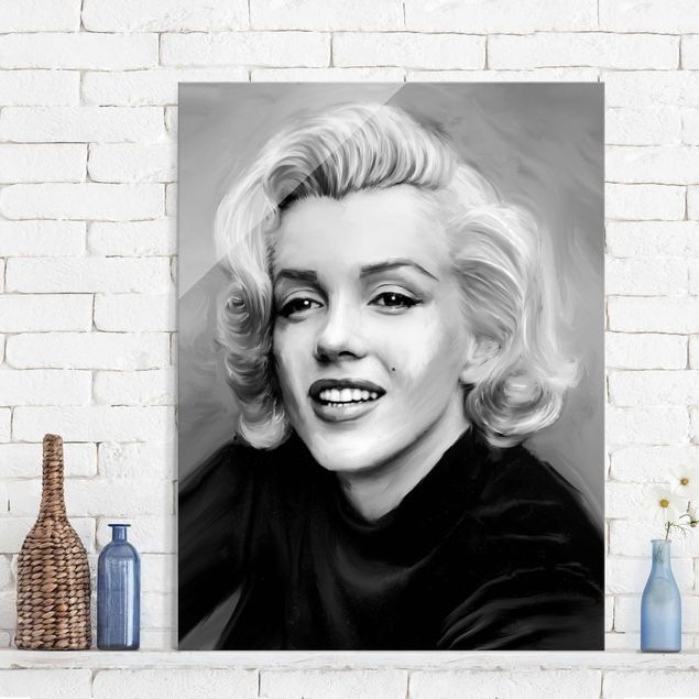 XXL Glasbilder Marilyn privat