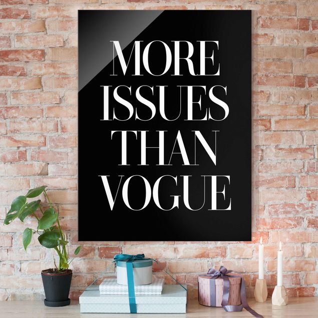 Glasbilder XXL More issues than Vogue
