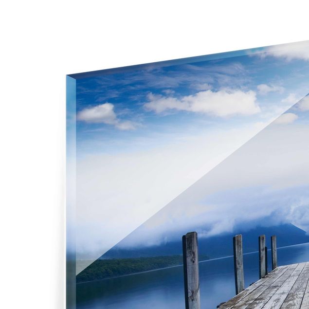 Glasbild - Nelson Lakes National Park Neuseeland - Quadrat 1:1