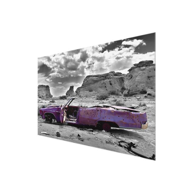 Glasbild - Pink Cadillac - Quer 3:2